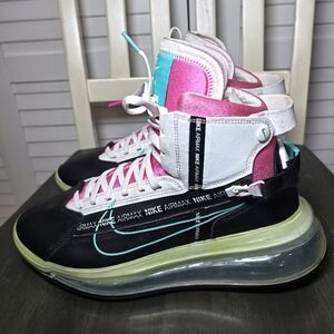 Nike Air Max 720 Saturn South Beach High Top Sneakers AO2110-002 Men's Size 8